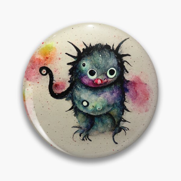 Item preview, Whimsical watercolor cute colorful monster  designed and sold by pixelista.