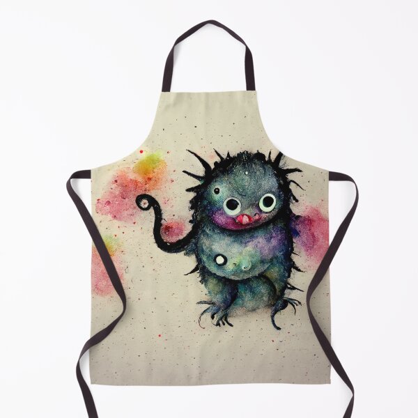 Item preview, Whimsical watercolor cute colorful monster designed and sold by pixelista.