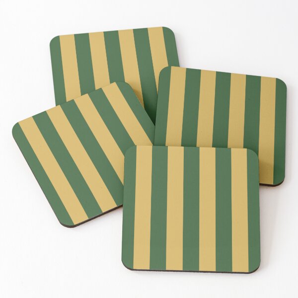 Item preview, Medium PINE GREEN and GOLD Vertical STRIPES designed and sold by RachelMacht.