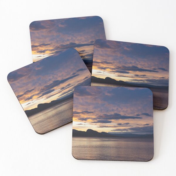Item preview, Vibrant Sunset Sky View of Okanagan Lake and Mountains in Summer designed and sold by Amy Mitchell.
