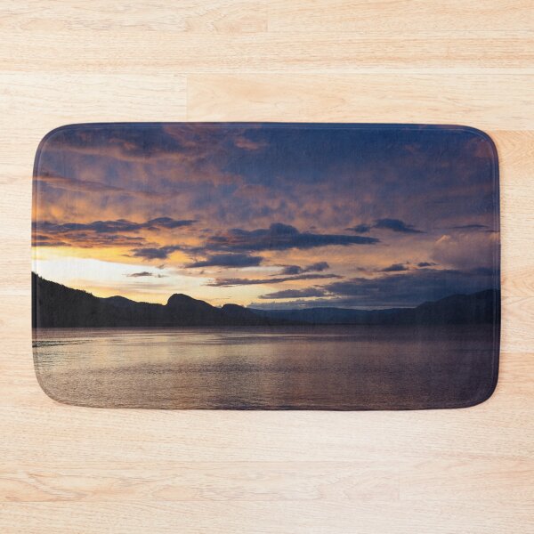 Item preview, Vibrant Sunset Sky View of Okanagan Lake and Mountains in Summer designed and sold by Amy Mitchell.