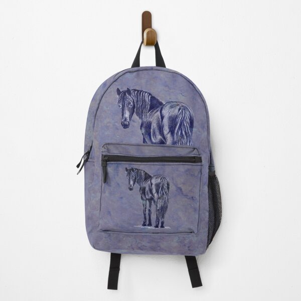 Item preview, Friesian horse - purple mottled background designed and sold by SylvieG18.