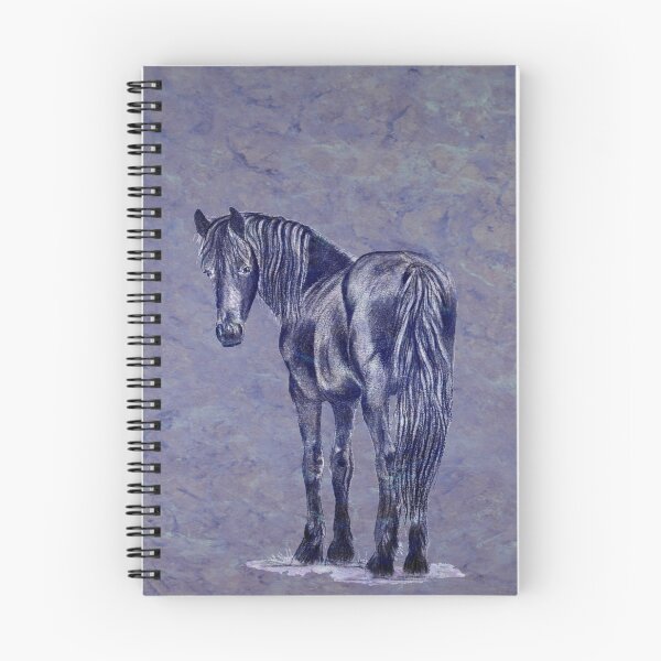 Item preview, Friesian horse - purple mottled background designed and sold by SylvieG18.