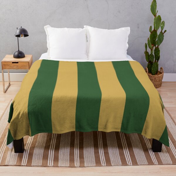 Item preview, Medium PINE GREEN and GOLD Vertical STRIPES designed and sold by RachelMacht.
