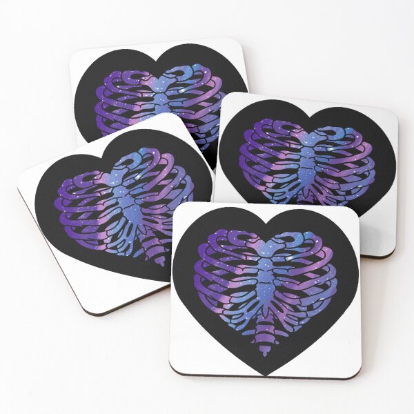 Item preview, Heart Shaped Ribcage | Galaxy Effect designed and sold by LifeAndWonder.