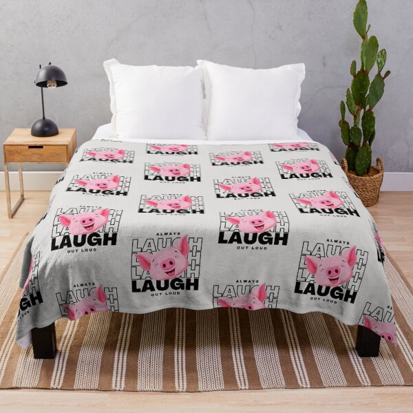 Item preview, Pig cartoon, always laugh out loud designed and sold by portrait4you.