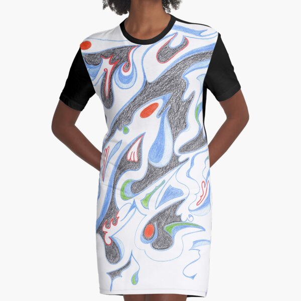 0205 - Daemon flying fast T-Shirt Kleid