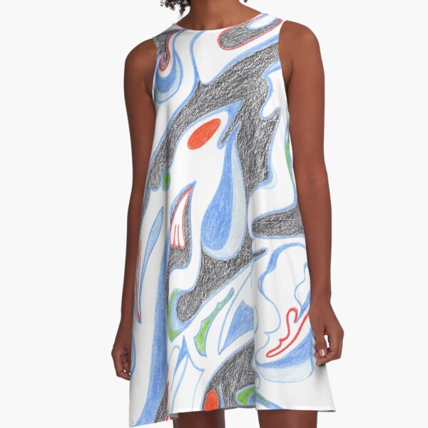 0205 - Daemon flying fast A-Linien Kleid