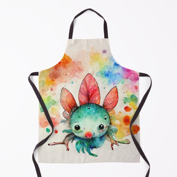 Item preview, Whimsical watercolor cute colorful leaf monster designed and sold by pixelista.