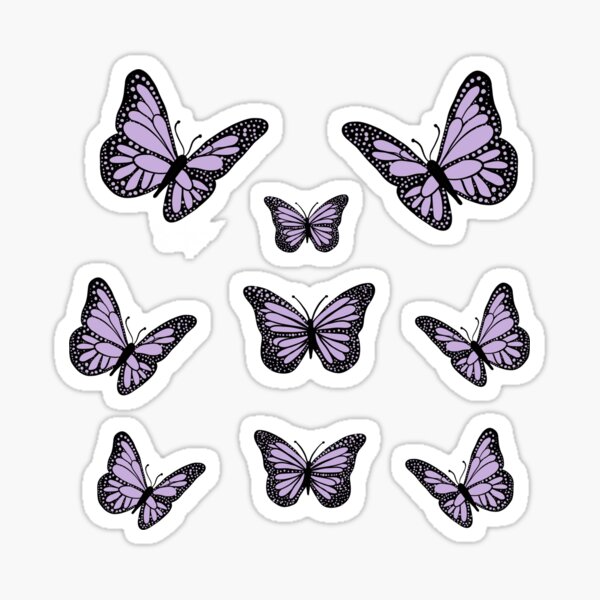 Pink Butterfly stickers *aesthetic* Sticker for Sale by EmmaGSheehan