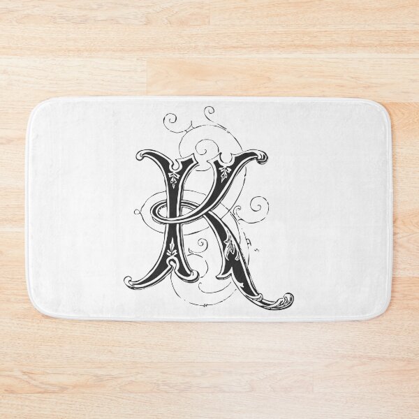 Item preview, Antique Letter K Monogram [dark] designed and sold by silver6press.