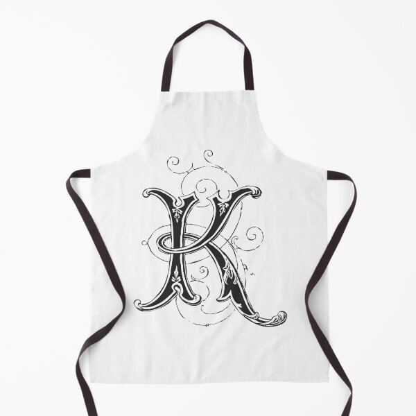 Item preview, Antique Letter K Monogram [dark] designed and sold by silver6press.