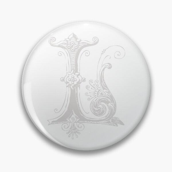 Item preview, Antique Letter L Monogram [light] designed and sold by silver6press.