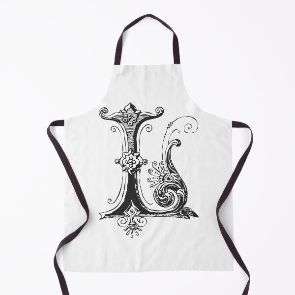 Item preview, Antique Letter L Monogram [dark] designed and sold by silver6press.