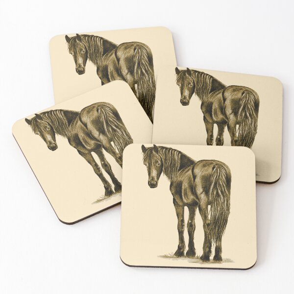 Item preview, Friesian horse - gold colored version designed and sold by SylvieG18.