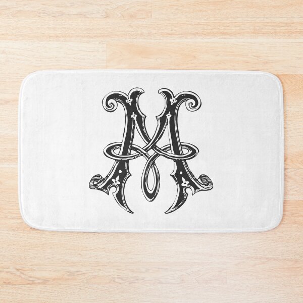 Item preview, Antique Letter M Monogram [dark] designed and sold by silver6press.