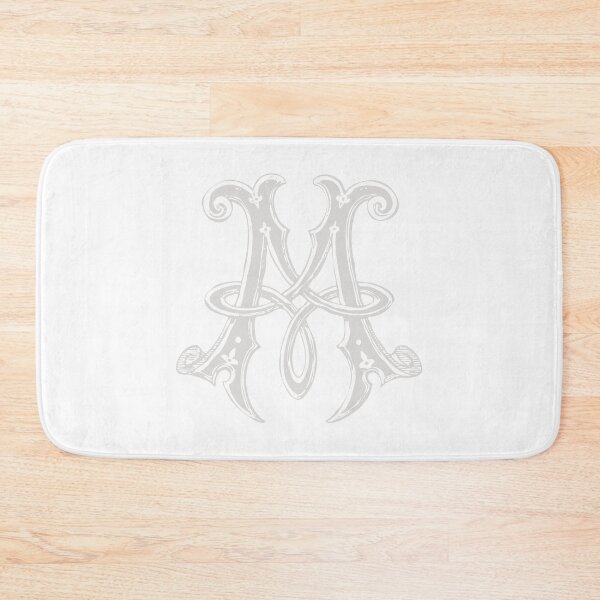 Item preview, Antique Letter M Monogram [light] designed and sold by silver6press.