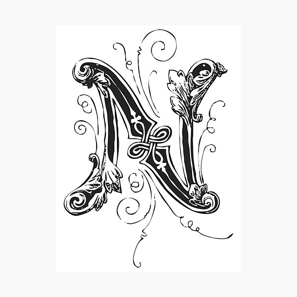 Creative Letter Art Letter N 4 By 6 Inch Black | New Zealand