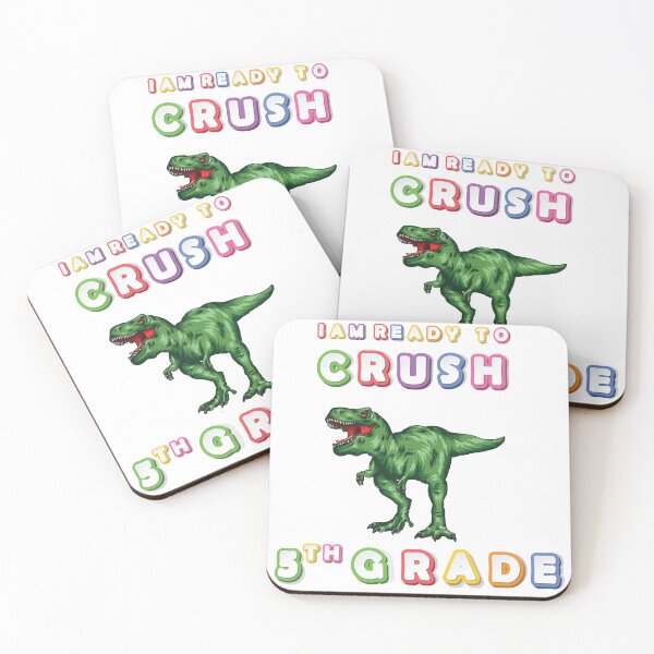 Item preview, Funny Dinosaur I Am Ready To Crush 5Th grade designed and sold by Med ing.