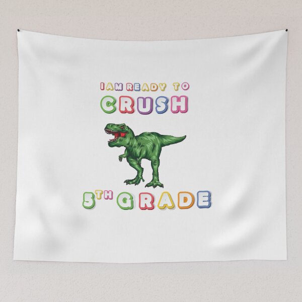 Item preview, Funny Dinosaur I Am Ready To Crush 5Th grade designed and sold by Med ing.