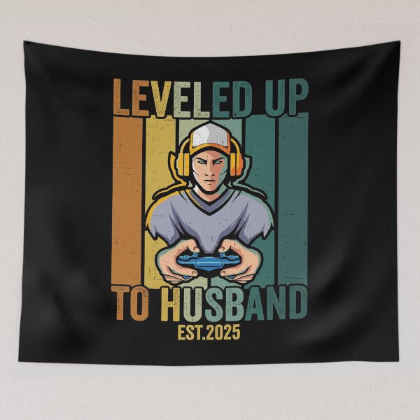 Item preview, Leveled Up To Husband Est 2025 Shirt, Funny Gamer Husband Shirt, New Husband Shirt, Promoted To Husband Shirt, Groom Video Game Lovers Shirt designed and sold by aymob.