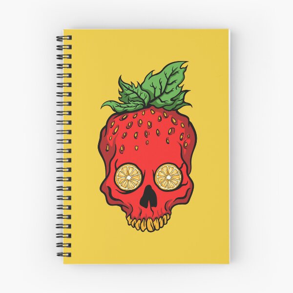 Item preview, strawberry skull illustration sticker designed and sold by zahirshop.