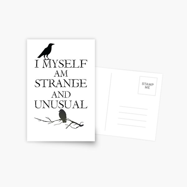 I Myself Am Strange & Unusual Postcard