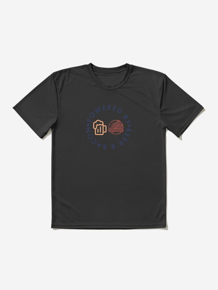 Thumbnail 2 of 7, Active T-Shirt, Powered By Beer & Bacon designed and sold by aotolife.