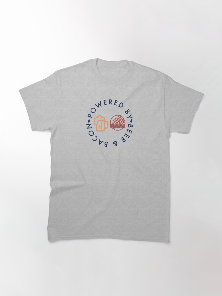 Thumbnail 3 of 7, Classic T-Shirt, Powered By Beer & Bacon designed and sold by aotolife.
