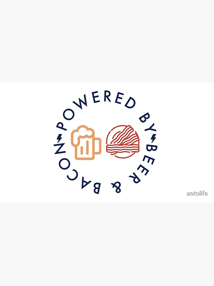 Thumbnail 7 of 7, Cap, Powered By Beer & Bacon designed and sold by aotolife.