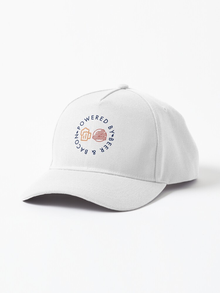 Thumbnail 1 of 7, Cap, Powered By Beer & Bacon designed and sold by aotolife.