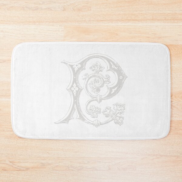 Item preview, Antique Letter P Monogram [light] designed and sold by silver6press.