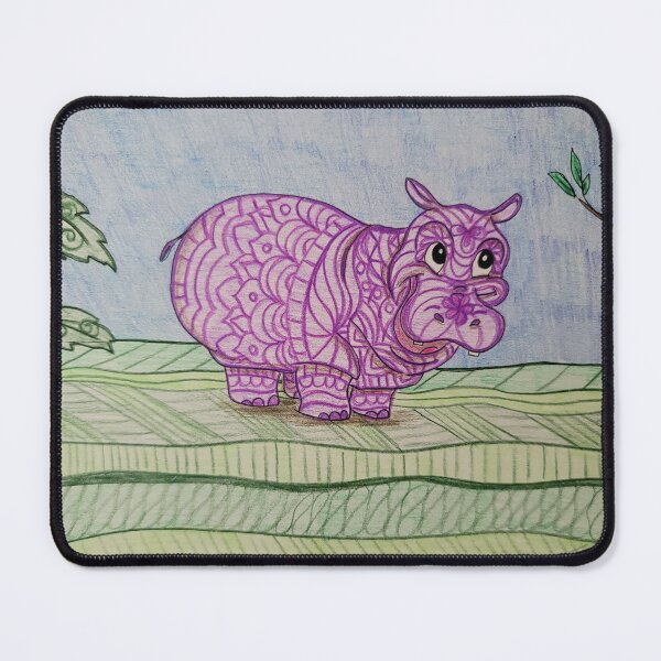 Item preview, Happy hippo designed and sold by Jennifer SquillaceMiller.