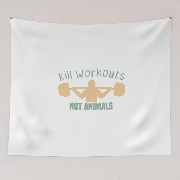 Item preview, Kill Workouts Not Animals vegan Gym designed and sold by medbdj.