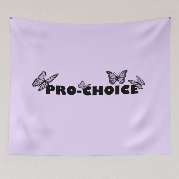 Aperçu de l'œuvre Prochoice aux papillons lavande créée et vendue par Mermaidssparkle.