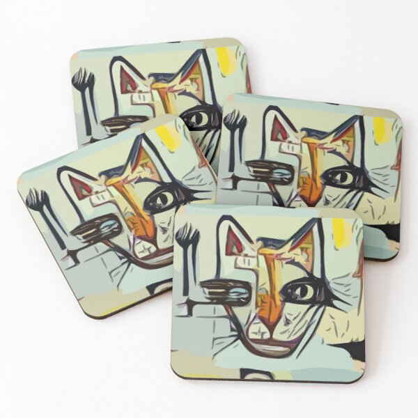 Item preview, Bad Kitty Cat Modern Street Art designed and sold by CattlettArt.
