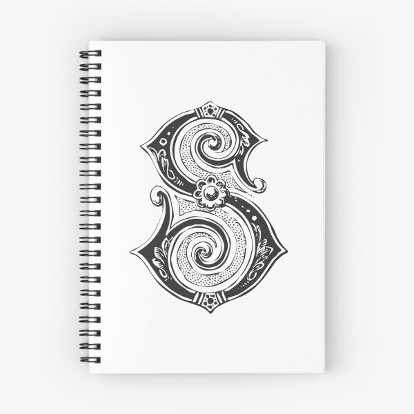 Item preview, Atique Letter S Monogram [dark] designed and sold by silver6press.