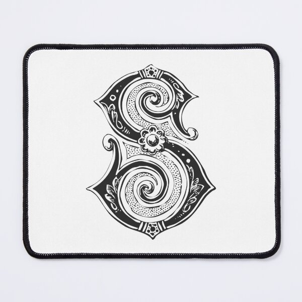 Item preview, Atique Letter S Monogram [dark] designed and sold by silver6press.