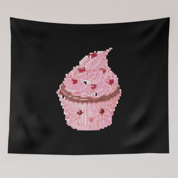 Item preview, Cute pixel art cupcake designed and sold by PrintsyGal.