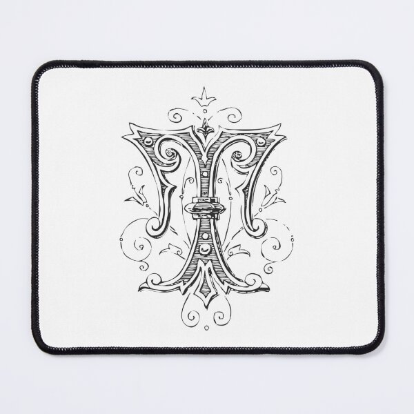 Item preview, Atique Letter T Monogram [dark] designed and sold by silver6press.