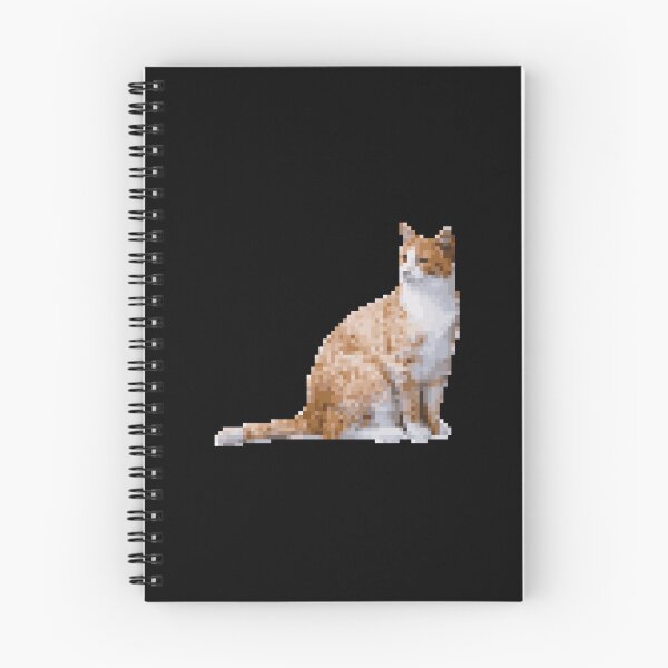 Item preview, Cute pixel art ginger cat designed and sold by PrintsyGal.