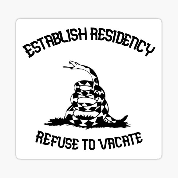 "Squatters Rights" Sticker for Sale by xxbenedictxx | Redbubble