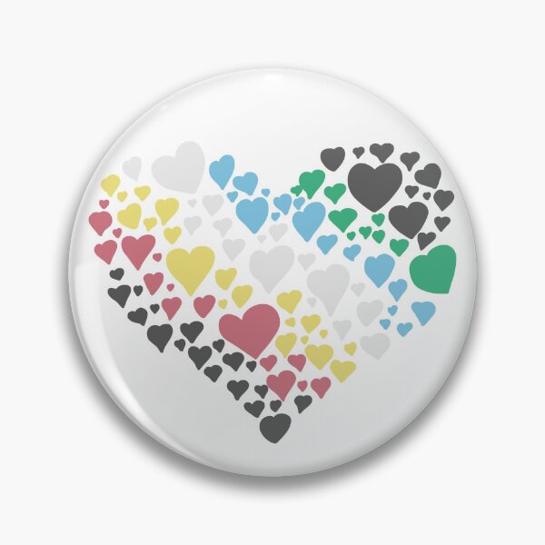 Item preview, Disability pride flag heart designed and sold by Becky-Marie.