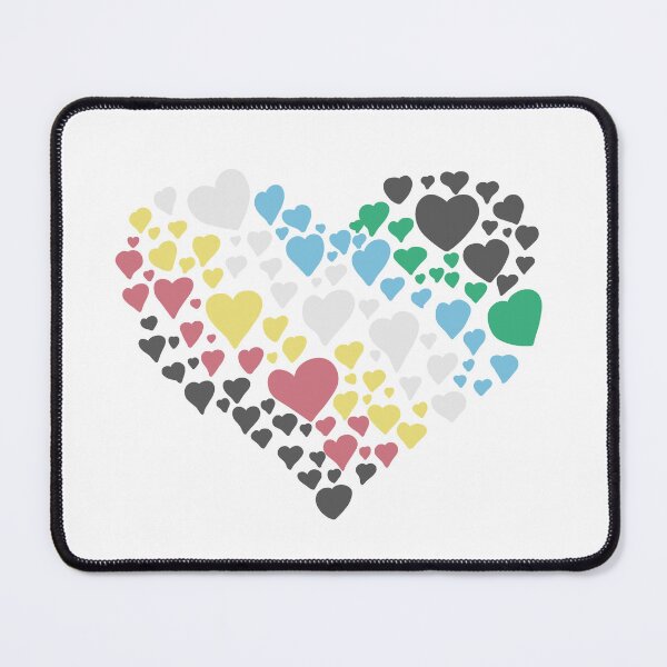 Item preview, Disability pride flag heart designed and sold by Becky-Marie.