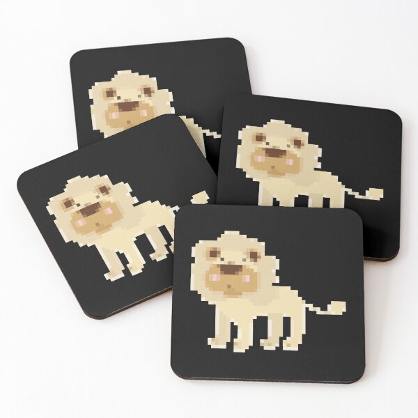 Item preview, Cute pixel art lion designed and sold by PrintsyGal.