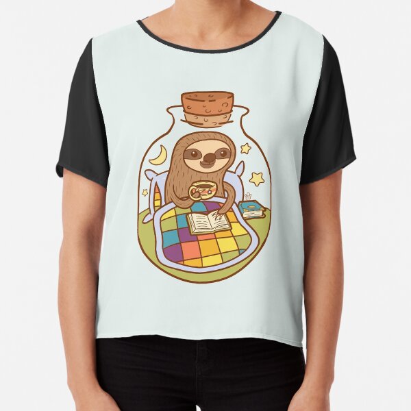Sloth in a Bottle Chiffon Top