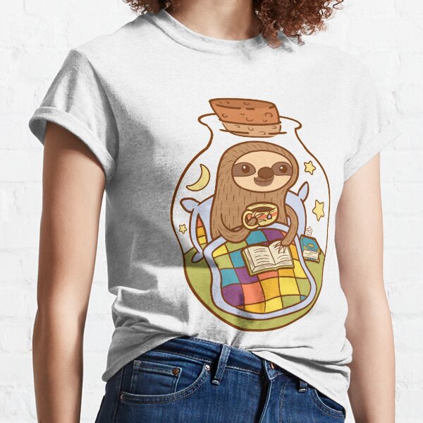 Faultier in einer Flasche Classic T-Shirt
