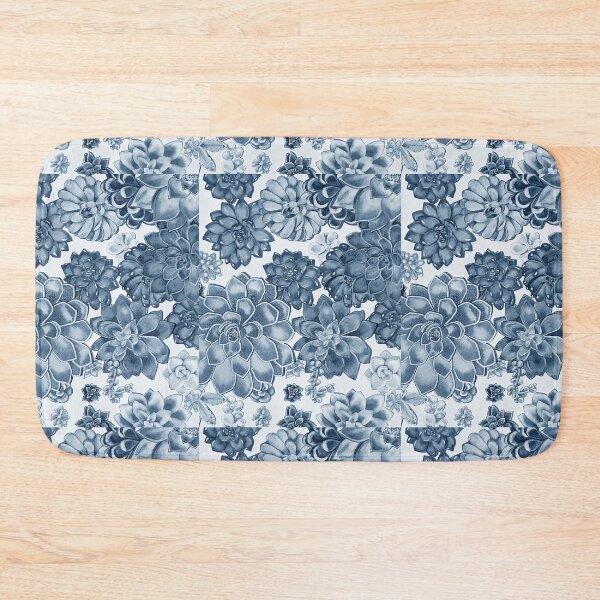 Item preview, Soft Blue Monochrome Succulent Plants Wall Contemporary Garden Design IV designed and sold by Irina Sztukowski.