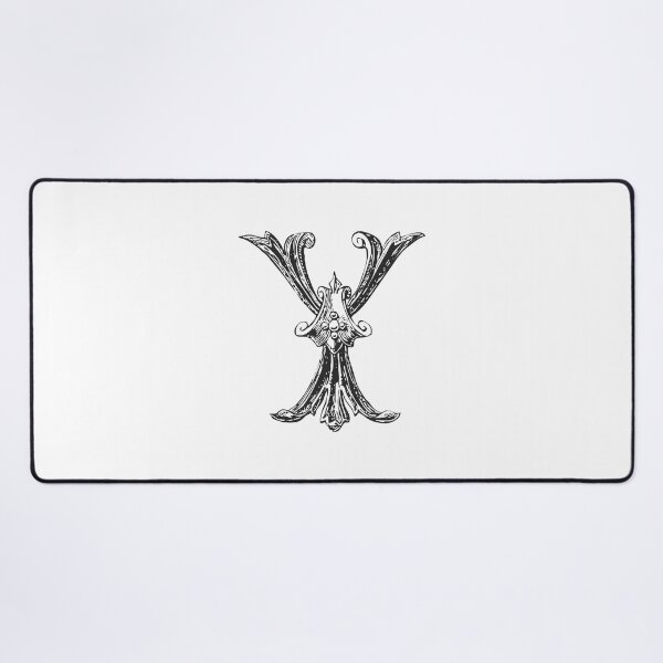 Item preview, Antique Letter Y Monogram [dark] designed and sold by silver6press.