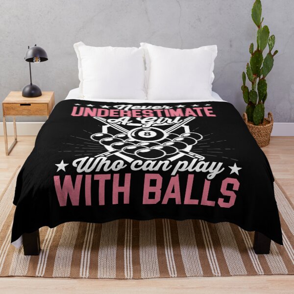 Item preview, Never Underestimate A Girl Who Can Play With Balls Shirt, Billiards Girl Shirt, Pool Player Shirt, 8 Ball Snooker Shirt, Billiards Lover Tee designed and sold by aymob.